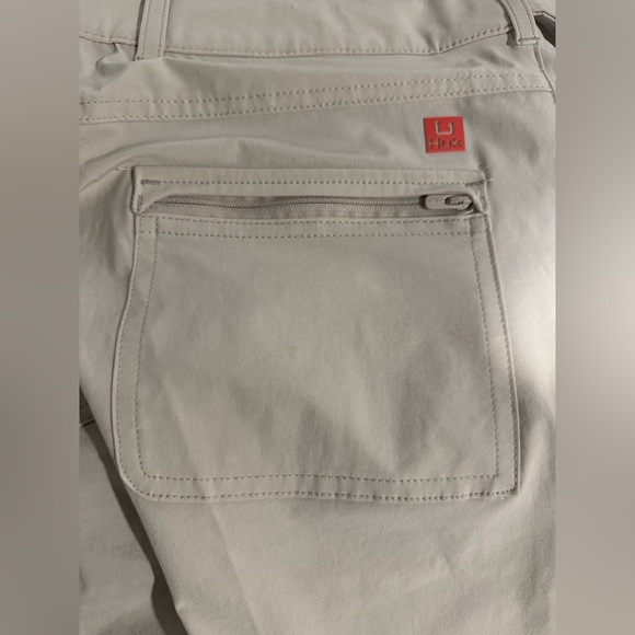 HUK NEXT LEVEL FISHING SHORT Khaki Women’s Size Large Stretch NEW - Picture 6 of 12